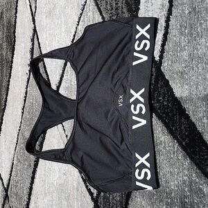 VSX SPORT 2015 BLACK LOGO UNLINED RACERBACK SPORTS BRA